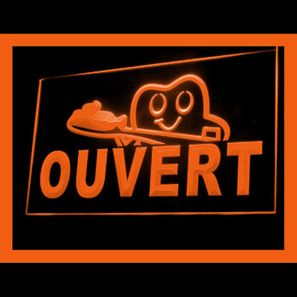 120119 Ouvert French Open Dental Clinic Home Decor Open Display illuminated Night Light Neon Sign 16 Color By Remote