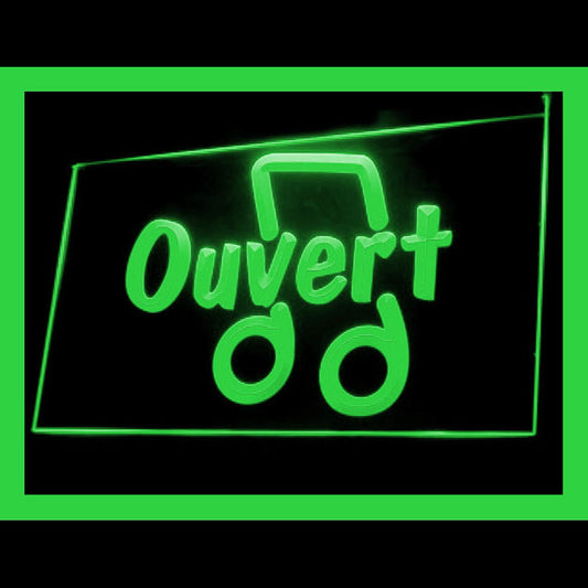 120124 Ouvert French Open Music Shop Studio Home Decor Open Display illuminated Night Light Neon Sign 16 Color By Remote