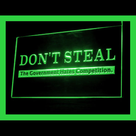 120137 Don't Steal Warning Caution Home Decor Open Display illuminated Night Light Neon Sign 16 Color By Remote