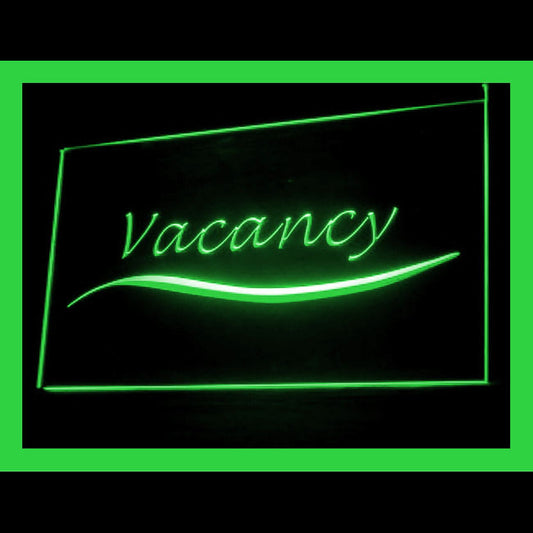 120141 Vacancy Home Decor Shop Home Decor Open Display illuminated Night Light Neon Sign 16 Color By Remote
