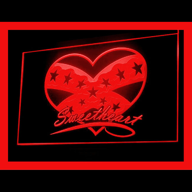 120145 Sweet Heart Lovely Valentine Shop Store Home Decor Open Display illuminated Night Light Neon Sign 16 Color By Remote