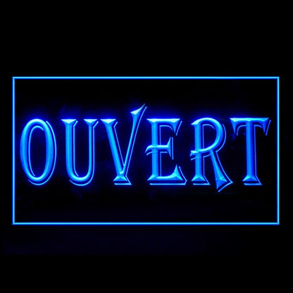120155 Ouvert French Open Restaurant Shop Cafe Home Decor Open Display illuminated Night Light Neon Sign 16 Color By Remote