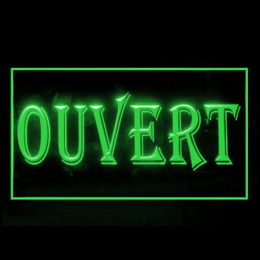 120155 Ouvert French Open Restaurant Shop Cafe Home Decor Open Display illuminated Night Light Neon Sign 16 Color By Remote