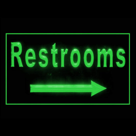 120169 Restrooms Toilet Washroom Restaurant Home Decor Open Display illuminated Night Light Neon Sign 16 Color By Remote