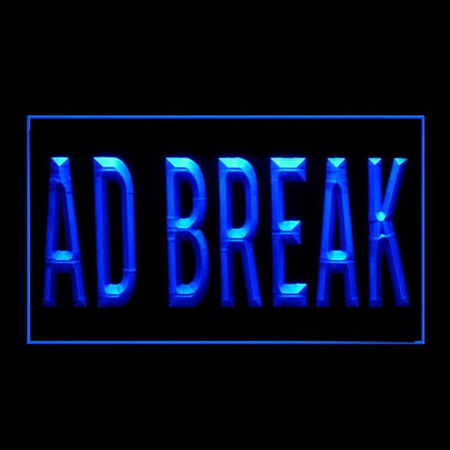 120173 Ad Break Home Decor Open Display illuminated Night Light Neon Sign 16 Color By Remote