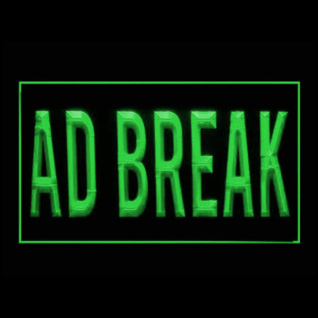 120173 Ad Break Home Decor Open Display illuminated Night Light Neon Sign 16 Color By Remote