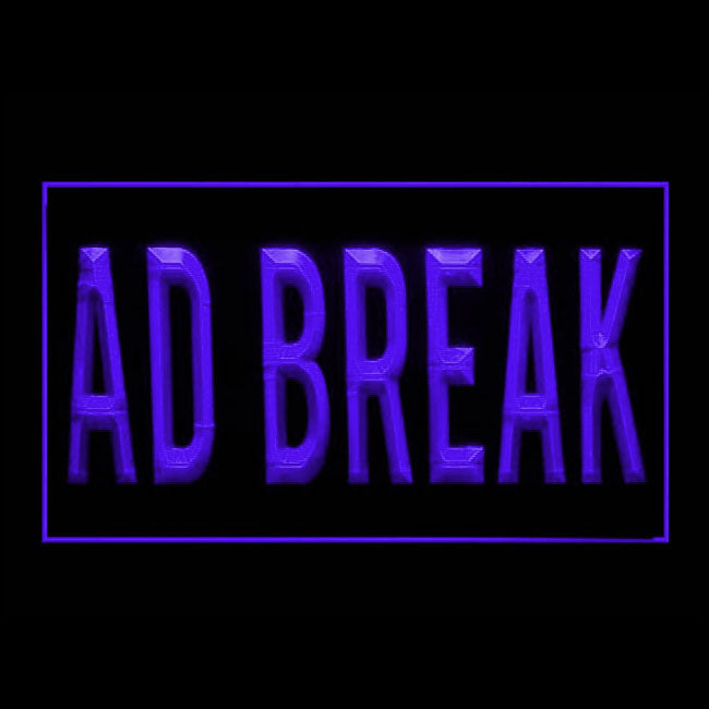 120173 Ad Break Home Decor Open Display illuminated Night Light Neon Sign 16 Color By Remote