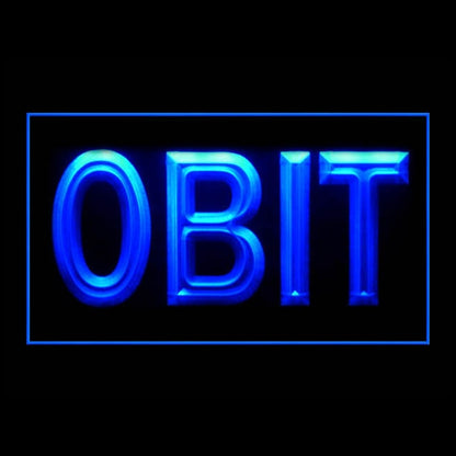 120178 Obit Home Decor Open Display illuminated Night Light Neon Sign 16 Color By Remote