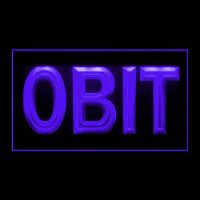 120178 Obit Home Decor Open Display illuminated Night Light Neon Sign 16 Color By Remote