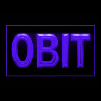 120178 Obit Home Decor Open Display illuminated Night Light Neon Sign 16 Color By Remote