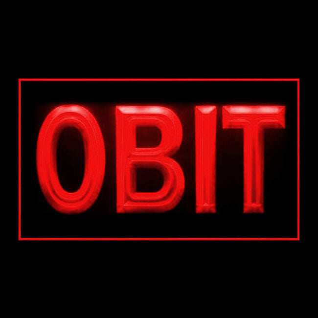 120178 Obit Home Decor Open Display illuminated Night Light Neon Sign 16 Color By Remote