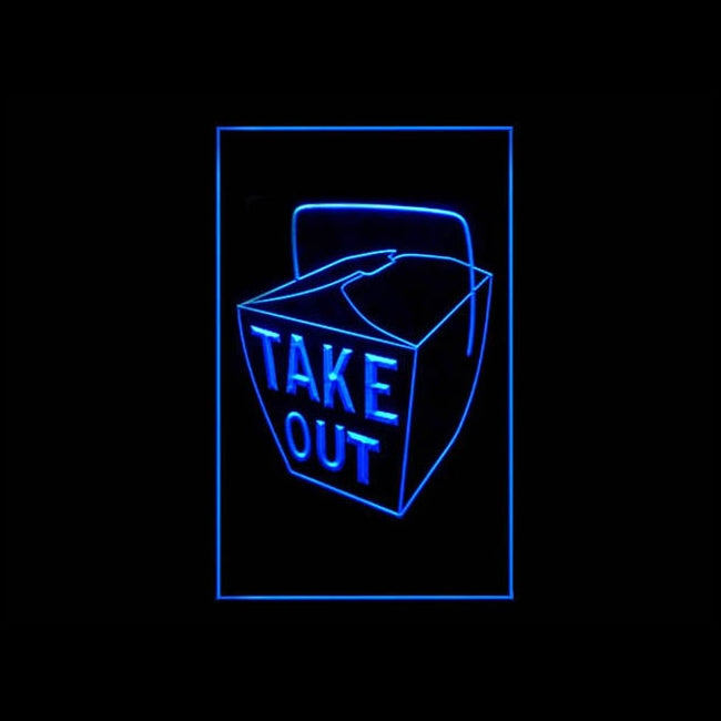 120182 Take Out Restaurant Cafe Bar Home Decor Open Display illuminated Night Light Neon Sign 16 Color By Remote