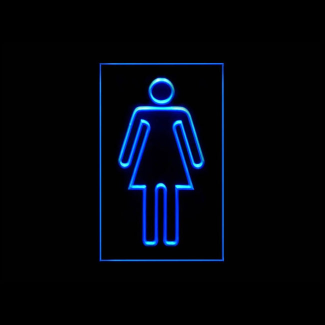 120186 Female Fitting Room Toilets Restroom Home Decor Open Display illuminated Night Light Neon Sign 16 Color By Remote