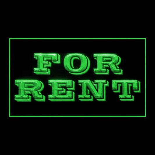 120187 For Rent Housing Store Home Decor Open Display illuminated Night Light Neon Sign 16 Color By Remote