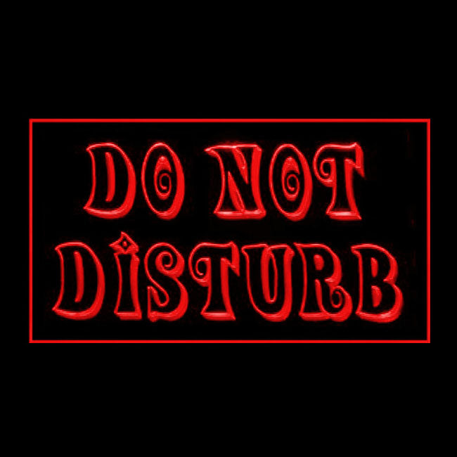 120190 Do Not Disturb Office Home Decor Open Display illuminated Night Light Neon Sign 16 Color By Remote