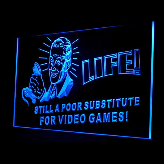 130001 Video Games Gamer Tag Home Decor Open Display illuminated Night Light Neon Sign 16 Color By Remote