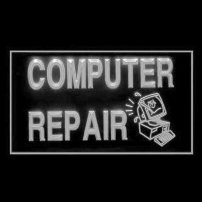 130003 Computer Repair Shop Store Center Home Decor Open Display illuminated Night Light Neon Sign 16 Color By Remote