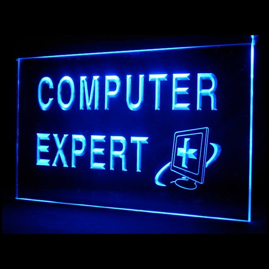 130004 Computer Expert Shop Store Center Home Decor Open Display illuminated Night Light Neon Sign 16 Color By Remote
