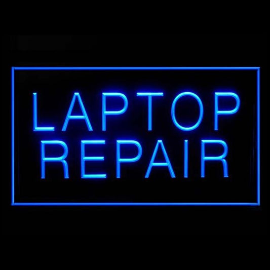 130015 Laptop Repair Shop Store Center Home Decor Open Display illuminated Night Light Neon Sign 16 Color By Remote