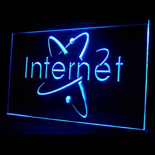 130016 OPEN Internet Access Bar Home Decor Open Display illuminated Night Light Neon Sign 16 Color By Remote