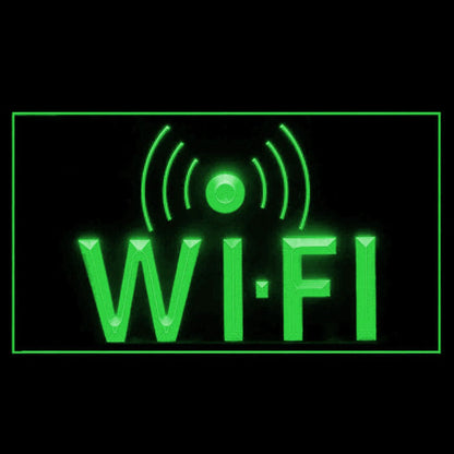 130021 Free Wi-Fi Internet Access Cafe Available Home Decor Open Display illuminated Night Light Neon Sign 16 Color By Remote