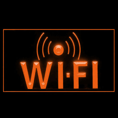 130021 Free Wi-Fi Internet Access Cafe Available Home Decor Open Display illuminated Night Light Neon Sign 16 Color By Remote