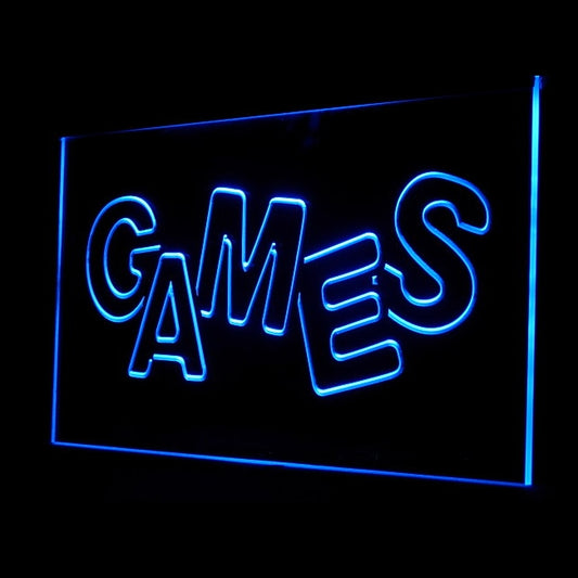 130022 Games Shop Room Gamer Tag Home Decor Open Display illuminated Night Light Neon Sign 16 Color By Remote