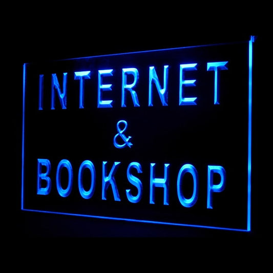 130023 Internet & Book Shop Home Decor Open Display illuminated Night Light Neon Sign 16 Color By Remote