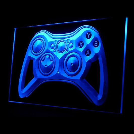 130027 Game Controller Console Gamer Tag Home Decor Open Display illuminated Night Light Neon Sign 16 Color By Remote