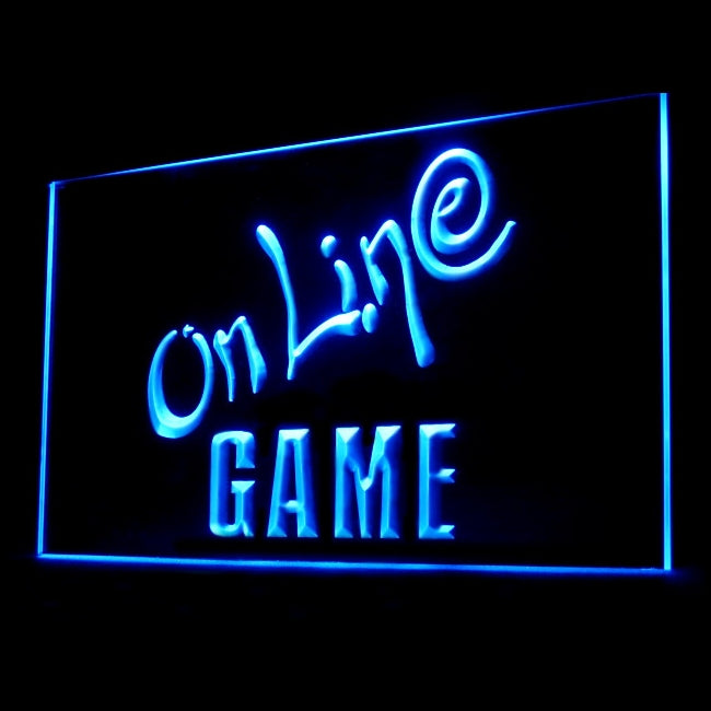 130034 Online Game Cafe Center Home Decor Open Display illuminated Night Light Neon Sign 16 Color By Remote