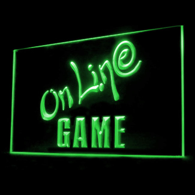 130034 Online Game Cafe Center Home Decor Open Display illuminated Night Light Neon Sign 16 Color By Remote