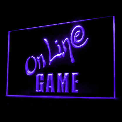 130034 Online Game Cafe Center Home Decor Open Display illuminated Night Light Neon Sign 16 Color By Remote