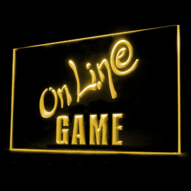 130034 Online Game Cafe Center Home Decor Open Display illuminated Night Light Neon Sign 16 Color By Remote