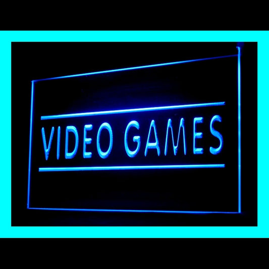 130036 Video Game Gaming Sports Shop Home Decor Open Display illuminated Night Light Neon Sign 16 Color By Remote