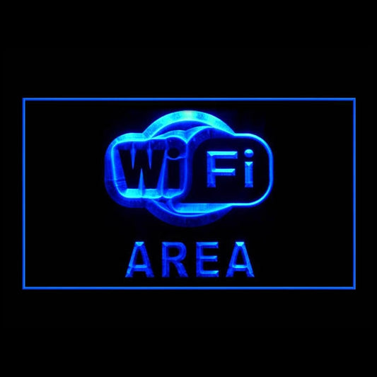 130052 Free Wi-Fi Internet Access Cafe Available Home Decor Open Display illuminated Night Light Neon Sign 16 Color By Remote