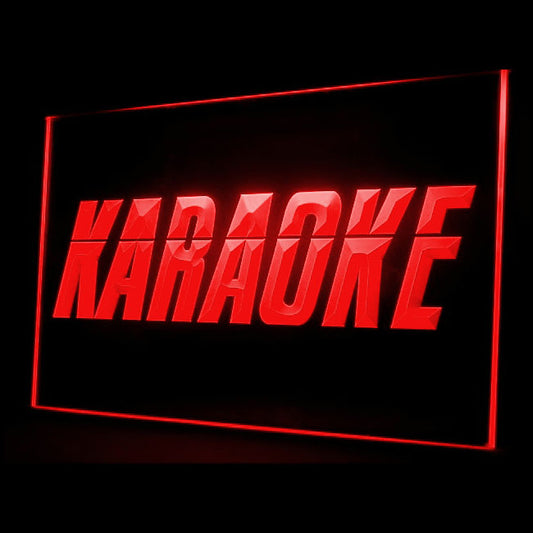 140001 Karaoke Party Room Bar Pub Home Decor Open Display illuminated Night Light Neon Sign 16 Color By Remote