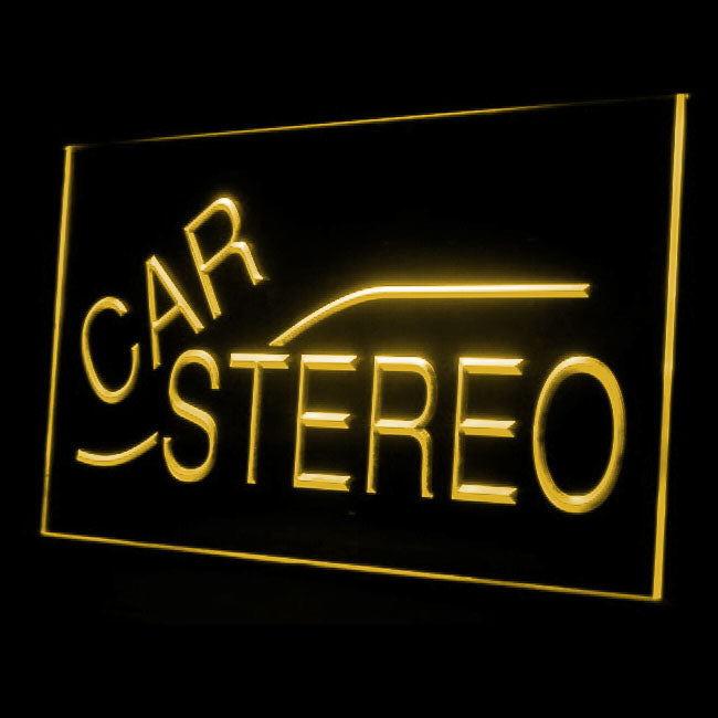 140013 Car Stereo Audio Sound Auto Shop Open Home Decor Open Display illuminated Night Light Neon Sign 16 Color By Remote