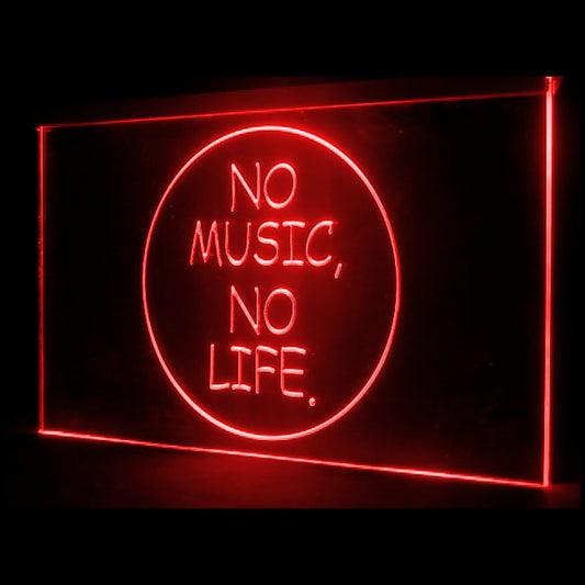 140019 No Music No Life Roll Rock Shop Store Open Home Decor Open Display illuminated Night Light Neon Sign 16 Color By Remote
