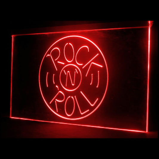140020 Rock and Roll Music Guitar Bar Shop Open Home Decor Open Display illuminated Night Light Neon Sign 16 Color By Remote