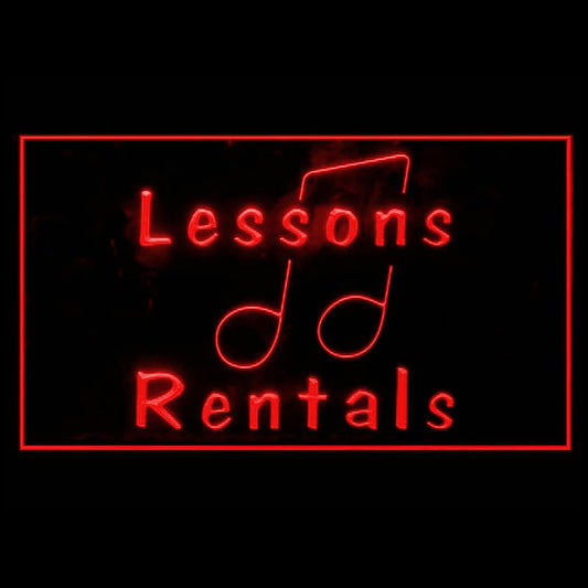 140037 Lessons Rentals for Musics Sports Shop Home Decor Open Display illuminated Night Light Neon Sign 16 Color By Remote