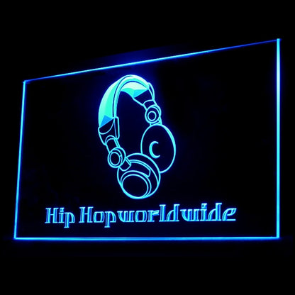 140050 Hip Hop WorldWide Lover Music Home Decor Open Display illuminated Night Light Neon Sign 16 Color By Remote