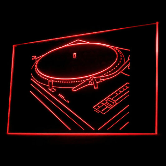 140051 DJ Tech Turntable Mixer Shop Store Open Home Decor Open Display illuminated Night Light Neon Sign 16 Color By Remote