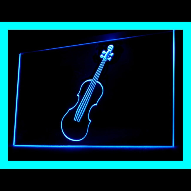 140062 Violins Lesson Music Shop Store Open Home Decor Open Display illuminated Night Light Neon Sign 16 Color By Remote