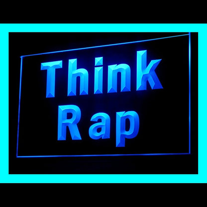 140069 Think Rap Turntable Mixer Shop Store Open Home Decor Open Display illuminated Night Light Neon Sign 16 Color By Remote