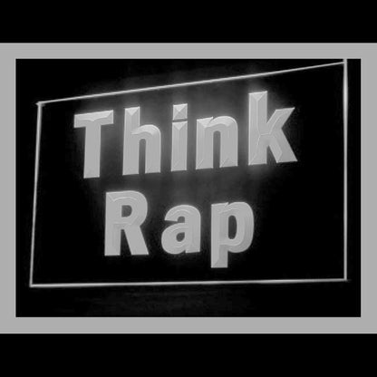 140069 Think Rap Turntable Mixer Shop Store Open Home Decor Open Display illuminated Night Light Neon Sign 16 Color By Remote