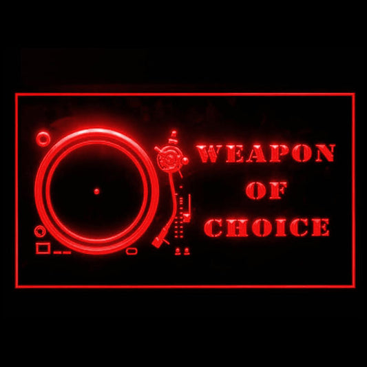 140073 Weapon of Choice Turntable Mixer Shop Home Decor Open Display illuminated Night Light Neon Sign 16 Color By Remote