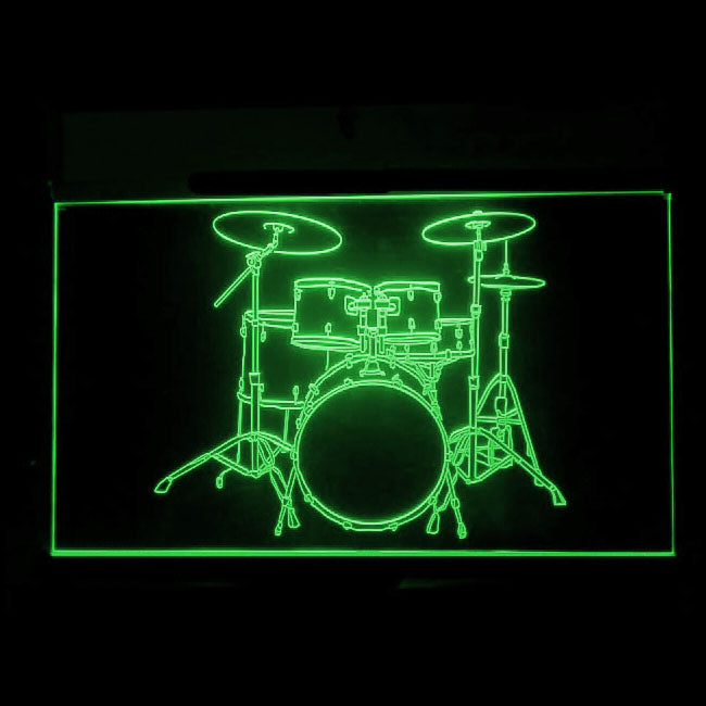 140087 Drum Music Band Room Shop Store Open Home Decor Open Display illuminated Night Light Neon Sign 16 Color By Remote