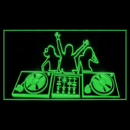 140096 DJ Tech Turntable Mixer Shop Store Open Home Decor Open Display illuminated Night Light Neon Sign 16 Color By Remote