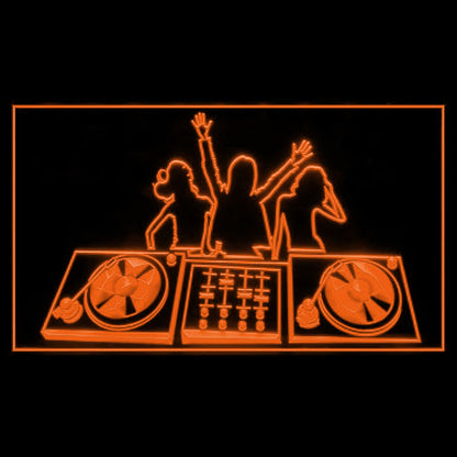 140096 DJ Tech Turntable Mixer Shop Store Open Home Decor Open Display illuminated Night Light Neon Sign 16 Color By Remote