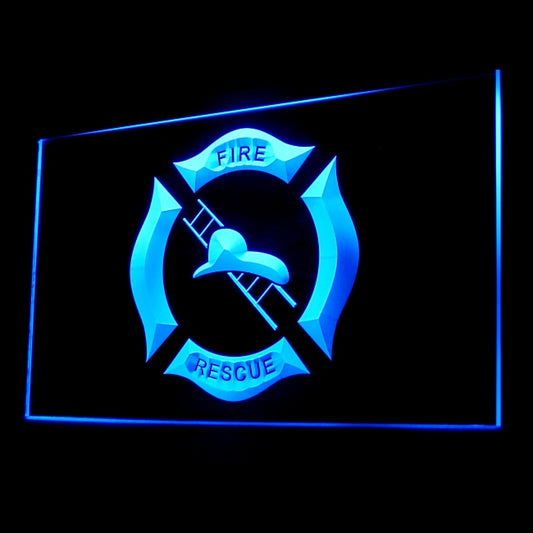 150021 Firefighter Helmet Ladder Club Home Decor Open Display illuminated Night Light Neon Sign 16 Color By Remote